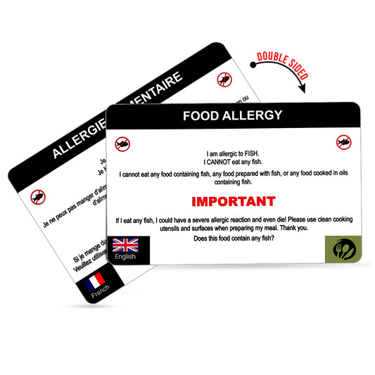 Fish Allergy Translation Card